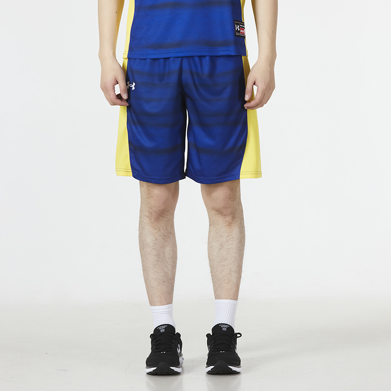 UA安德瑪男女籃球針織短褲寬松透氣時(shí)尚印花運(yùn)動(dòng)褲22500203-400